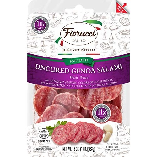 Fiorucci Charcuterie Genoa Salami, Family Size, 1 Pound