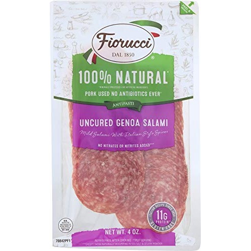 Fiorucci Not A Case Salami Genoa Sliced