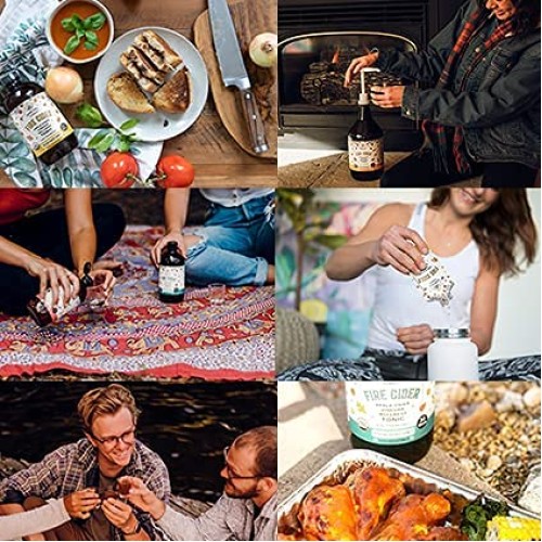 Fire Cider, Tonic, 128 oz gallon, Honey-Free flavor, 256 Daily...
