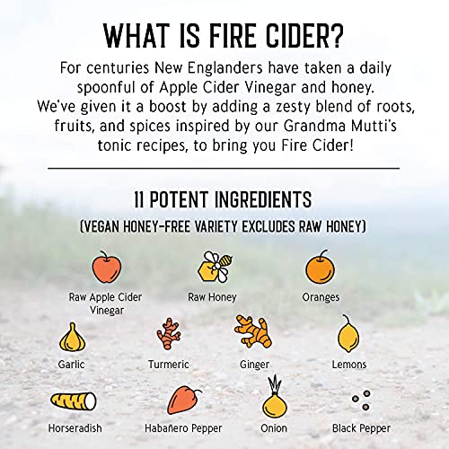 Shire City Herbals, Fire Cider, Tonic, 3pack, 8oz Wildflower Hon...