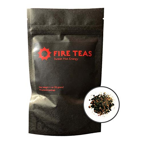 Fire Teas - Sweet Hot Energy- Green Tea, Saffron, Cinnamon, Ging