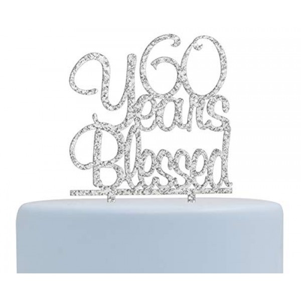40 Years Blessed Acrylic Cake Topper 40th Birthday/Anniversary P...