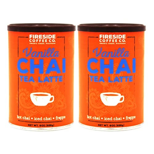 Fireside Coffee Company - Vanilla Chai Tea Latte - 2 Pack of 8 o...