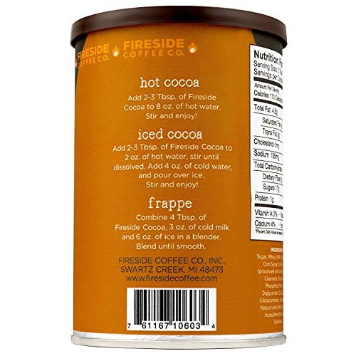 Fireside Coffee Instant Cocoa Salted Caramel 8 Ounce