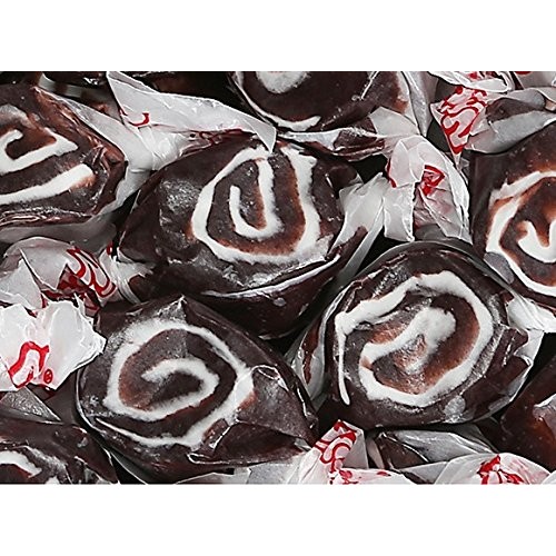 All Flavor Gourmet Salt Water Taffy Black Licorice Swirl, 2 Lb