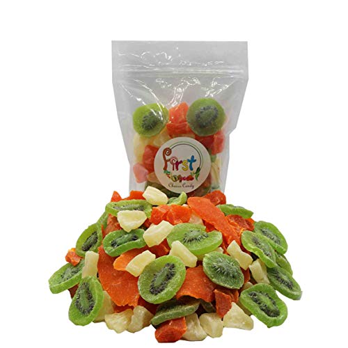 Dried Mixed Tropical Fruit Kiwi, Pineapple, Mango, Papaya 2 Pound