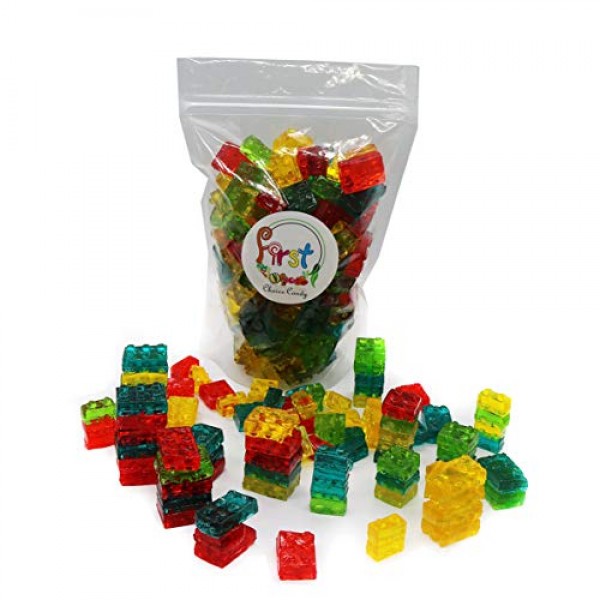 Firstchoicecandy 3D Gummy 3D Gummy Building Blocks, 2 Lb