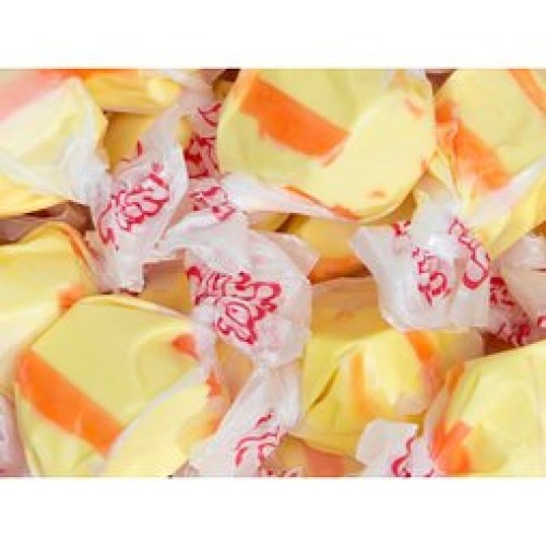 Banana Flavor Salt Water Taffy Yellow &Amp; Orange Soft Wrapped Chew