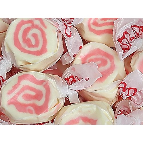 Strawberry Cheesecake Gourmet Salt Water Taffy Cream &Amp; Pink Swir