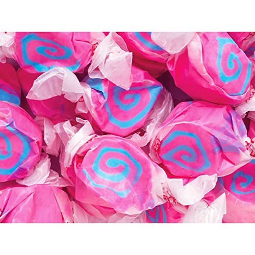 Cotton Candy Gourmet Salt Water Taffy Pink &Amp; Blue Swirl Soft Wra