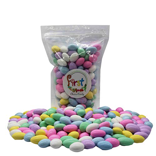 Firstchoicecandy Assorted Jordan Almonds 1 Pound Resealable Bag