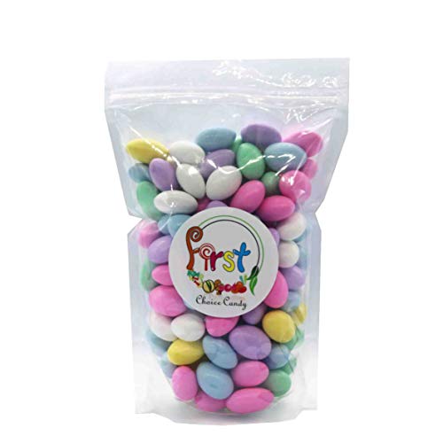 Firstchoicecandy Assorted Jordan Almonds 1 Pound Resealable Bag
