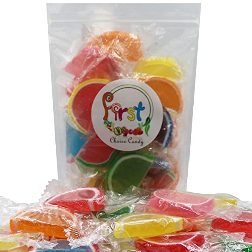 Jelly Fruit Slices Gummy Candy Individually Wrapped Assorted, 2...