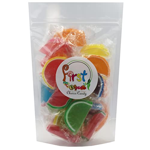 Jelly Fruit Slices Gummy Candy Individually Wrapped Assorted, 2...