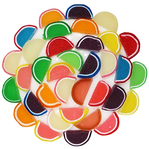 Jelly Fruit Slices Gummy Candy Individually Wrapped Assorted, 2...