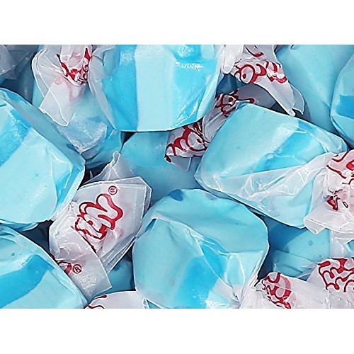 Light Blue Raspberry Gourmet Salt Water Taffy Soft Wrapped Chewy
