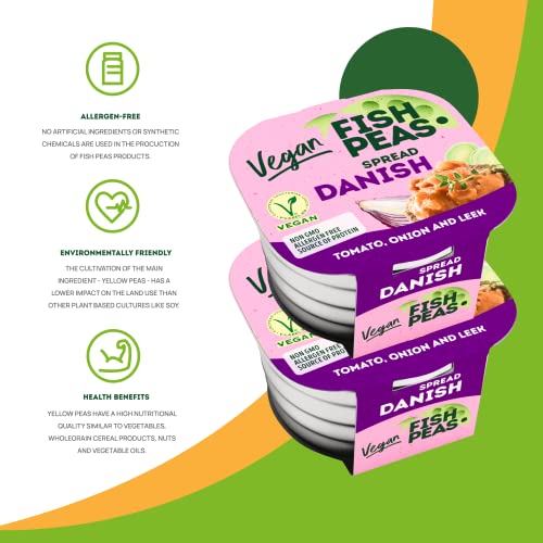 FISH PEAS - Plant Based Vegan Spread Food in DANISH Sauce with T...