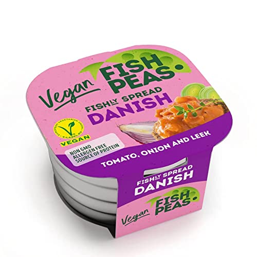 FISH PEAS - Plant Based Vegan Spread Food in DANISH Sauce with T...
