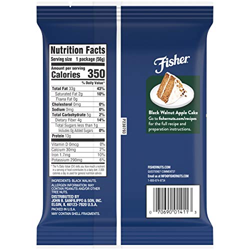 Fisher Chefs Naturals Black Walnuts, 2 Oz, Naturally Gluten Fre