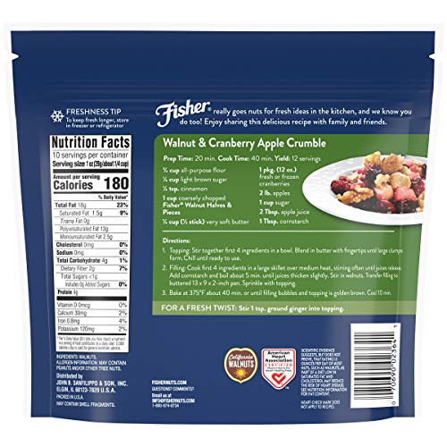 Fisher Chefs Naturals Walnut Halves &Amp; Pieces, 10 Oz, Naturally