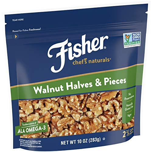 Fisher Chefs Naturals Walnut Halves &Amp; Pieces, 10 Oz, Naturally