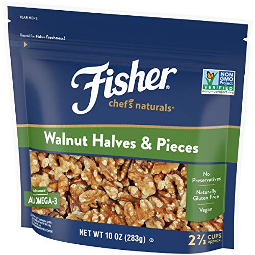 Fisher Chefs Naturals Walnut Halves &Amp; Pieces, 10 Oz, Naturally