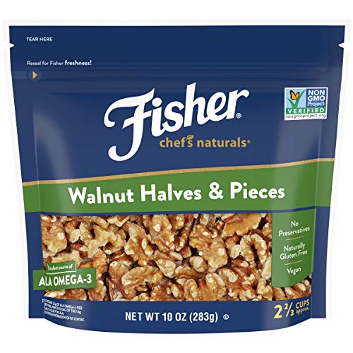 Fisher Chefs Naturals Walnut Halves &Amp; Pieces, 10 Oz, Naturally