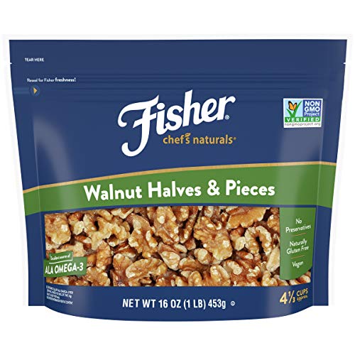 Fisher Chefs Naturals Walnut Halves &Amp; Pieces, 16 Oz, Naturally