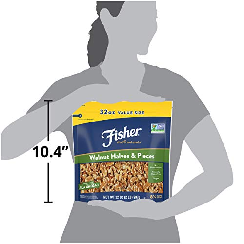 Fisher Chefs Naturals Walnut Halves &Amp; Pieces, 32 Oz, Naturally