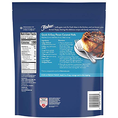 Fisher Nuts Chefs Naturals Pecans, Naturally Gluten Free, No Pr