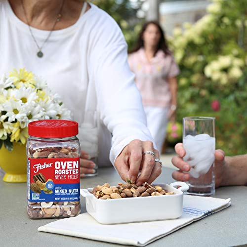 Fisher Snack Oven Roasted Never Fried Almonds, Cashews, Pecans,