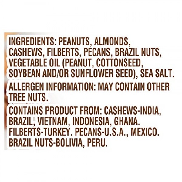 FISHER Snack Mixed Nuts with Peanuts, 24 Oz, Almonds, Cashews, F...