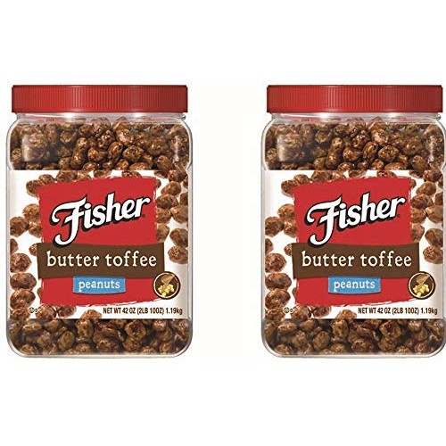 Fisher Butter Toffee Peanuts, 42-Ounce Packages Pack Of 2