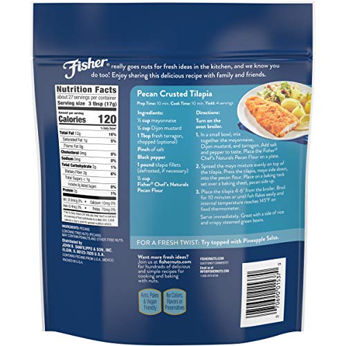 Fisher Chefs Naturals Pecan Flour, 16 Ounces, Naturally Gluten