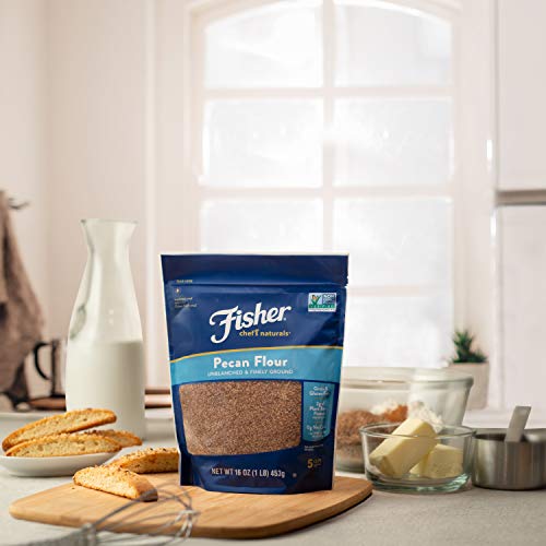 Fisher Chefs Naturals Pecan Flour, 16 Ounces, Naturally Gluten