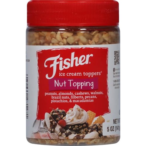 Fisher Nut Topping, Mixed Nut Variety, 5-Ounce Can
