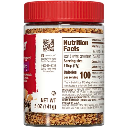 Fisher Nut Topping, Mixed Nut Variety, 5-Ounce Can