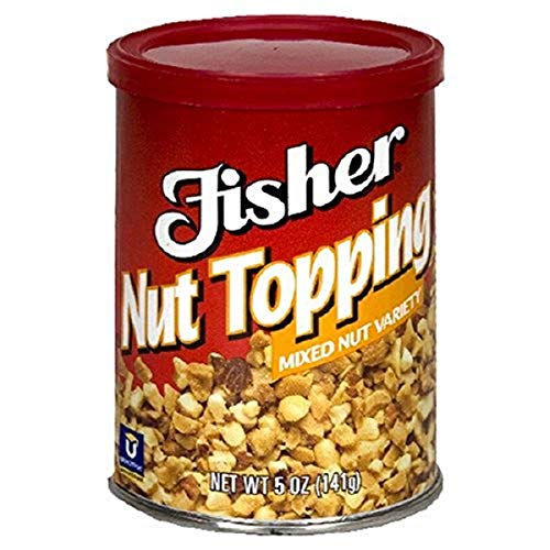 Fisher Nut Topping, Mixed Nut Variety, 5-Ounce Can
