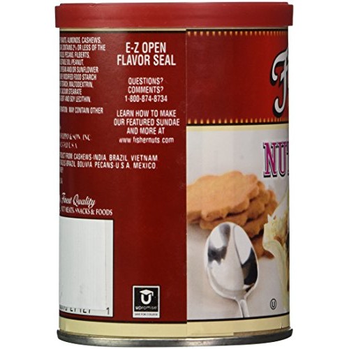 Fisher, Nut Topping, Mixed Nut Variety, 5oz Can (Pack of 4)