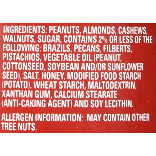 Fisher, Nut Topping, Mixed Nut Variety, 5oz Can (Pack of 4)