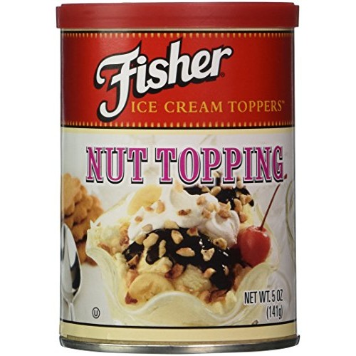 Fisher, Nut Topping, Mixed Nut Variety, 5oz Can (Pack of 4)