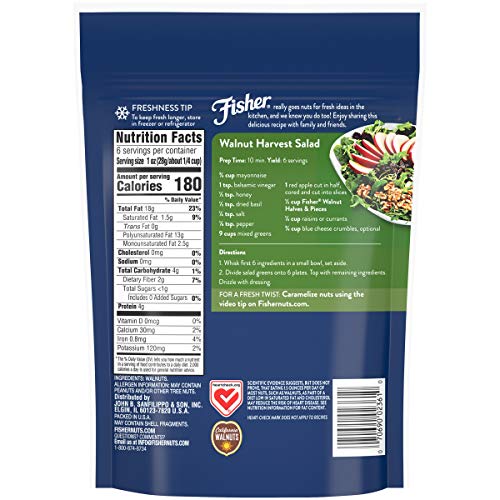 Fisher Nuts Chefs Naturals Walnut &Amp; Pieces, Naturally Gluten Fr