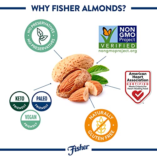 Fisher Sliced Almonds, 10 Ounces, Unsalted, No Preservatives, Na...