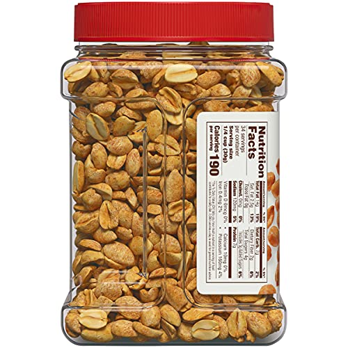 Fisher Snack Honey Roasted Peanuts, 36 Ounces Pack of 6, Made ...