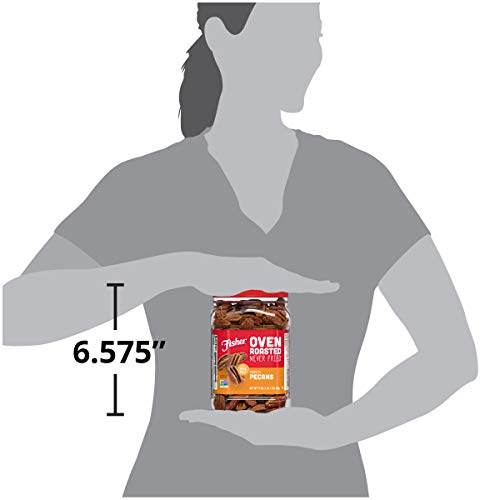 Fisher Snack Oven Roasted Never Fried Mammoth Pecans, 17 Ounces,...