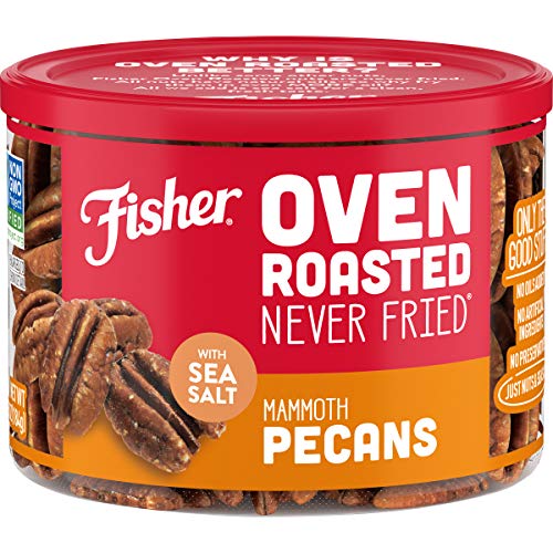 Fisher Snack Oven Roasted Never Fried Mammoth Pecans, 6.65 Oz, M