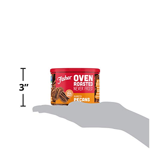 Fisher Snack Oven Roasted Never Fried Mammoth Pecans, 6.65 Oz, M