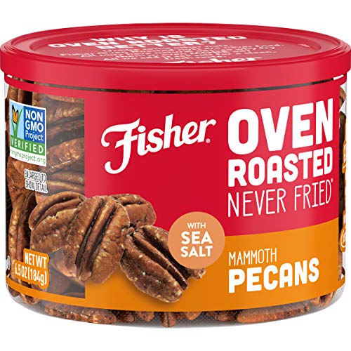 Fisher Snack Oven Roasted Never Fried Mammoth Pecans, 6.65 Oz, M