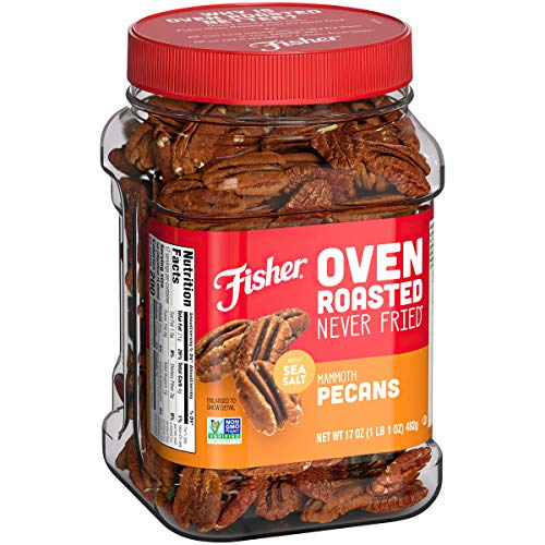 Fisher Snack Oven Roasted Never Fried Mammoth Pecans, 17 Ounces,...