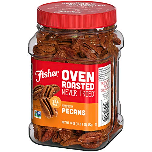 Fisher Snack Oven Roasted Never Fried Mammoth Pecans, 17 Ounces,...